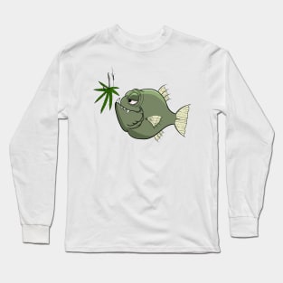 Fishing with weed Long Sleeve T-Shirt